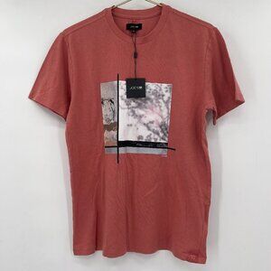 JOE'S Mens Orange Rust Short Sleeve Trash Tee  Size S NWT